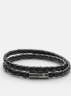 SKULTUNA男生真皮做旧质感手绳环