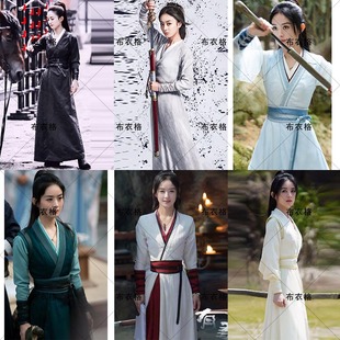 影视楚乔传赵丽颖骑马小袖子古装汉服女侠客剑客侠女古装演出服装