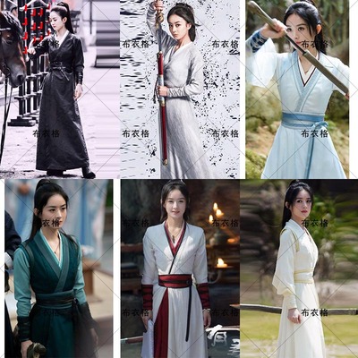 影视楚乔传赵丽颖骑马小袖子古装汉服女侠客剑客侠女古装演出服装