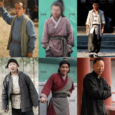经典影视古装唐朝群演百姓焦夫古装汉服武侠杂役服男棉麻演出服装