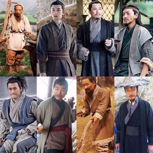 渔民秦汉朝唐朝棉麻男士古装老百姓打更农民群演贩夫走卒樵夫服装