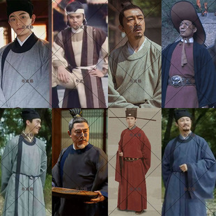 影视装宋朝男士朝服官员服皇帝服王爷县令大臣服圆领袍古装演出服