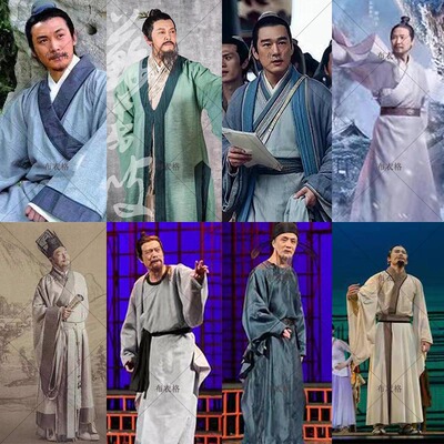 唐朝宋朝苏东坡苏轼杜甫李白文学家词人男士棉麻书生服演出服装