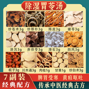 除湿胃苓汤炒白术炒苍术炒厚朴陈皮防风甘草滑石木通肉桂猪苓泽丸