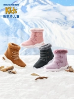 Skechers, детские туфли, нескользящая обувь, лыжные утепленные сапоги, удерживающие тепло ботинки