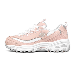 Skechers斯凯奇黑白熊猫鞋儿童老爹鞋女童奶茶熊青少年运动鞋子