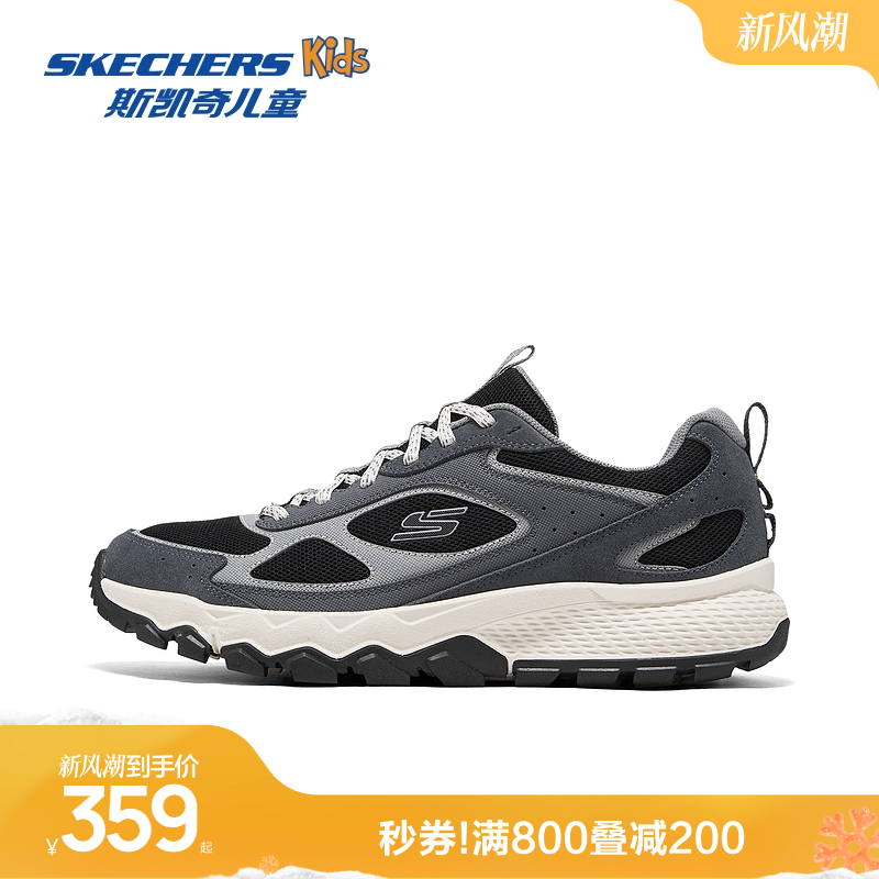 斯凯奇男士复古户外登山鞋徒步鞋舒适休闲轻质减震耐磨防滑耐磨 - 封面