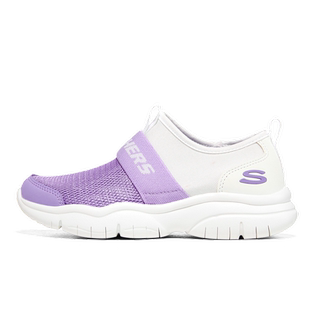 Skechers斯凯奇儿童休闲运动鞋女童一脚蹬 网面软底时尚跑步鞋