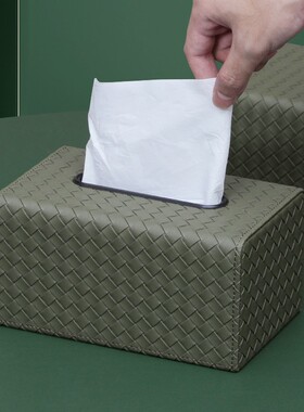 抽纸盒家用客厅轻奢风北欧简约现代高端奢华复古酒店餐巾纸巾盒