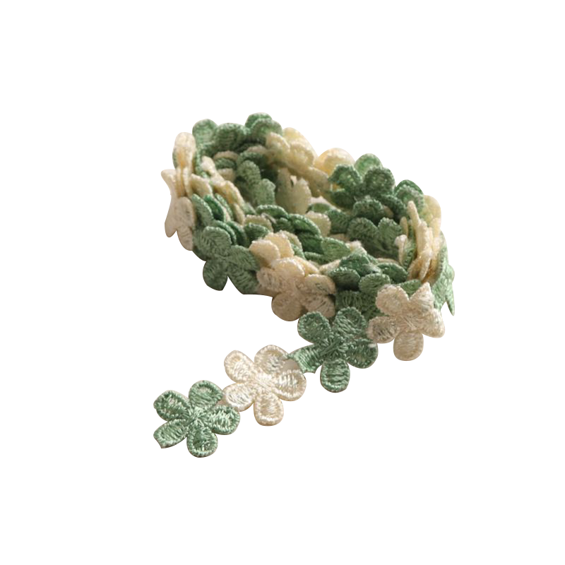 梅花花瓣蕾丝花边辅料衣服装饰手工diy水溶彩色流苏衣帽材料布料