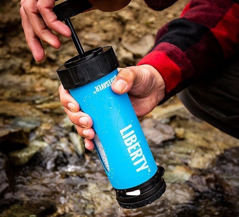 lifesaver liberty 野外救生净化水瓶 户外手动便携 净水过滤水壶