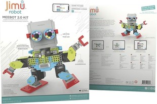 操控组装 MeeBot STEM Robot 和编程 2.0 Jimu UBTECH App 套件