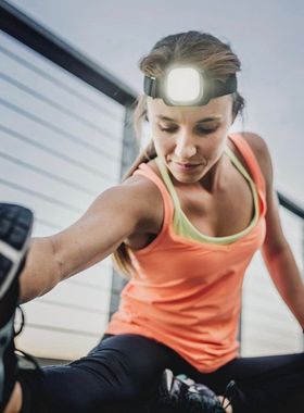 HeadSpin 户外头灯/自行车灯/手电三合一LED灯 磁性自动锁扣.