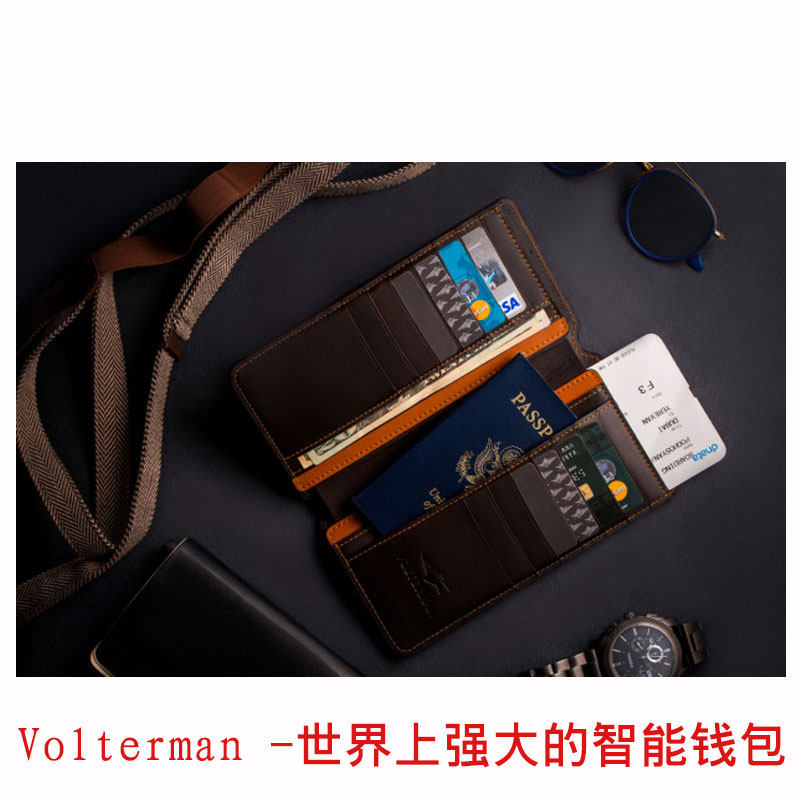 Volterman -强大的智能钱包全球GPS跟踪全球WiFi热点，防盗摄像头