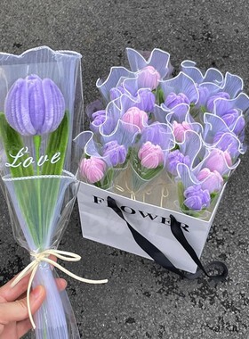 扭扭棒花束包装纸七夕新品甜甜圈