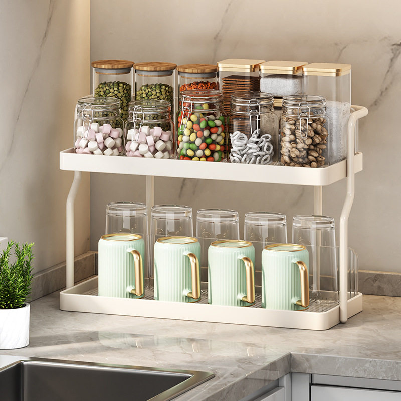 厨房调料品置物架台面高颜值多层灶台上收纳水杯碗碟多功能家用,厨房/烹饪用具,调料置物架,淘宝优惠券,粉丝福利购,淘宝优惠卷