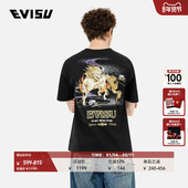 神兽白泽休闲潮流时尚 EVISU福神 男士 超宽松T恤