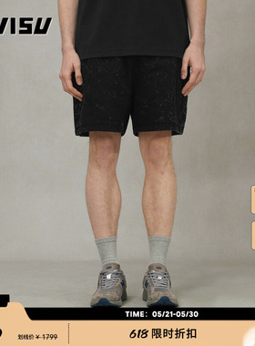 EVISU KURO男士商标图案短裤2ESGNM5SH5106RXCT