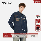 多口袋牛仔衬衫 EVISU福神 男士 2ESHTM5DL1067RXDN