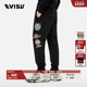 EVISU福神 运动卫裤 男士 达摩印花潮流休闲时尚