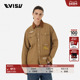 衬衫 外套 商标刺绣和多口袋复古工装 长袖 明星同款 EVISU男士