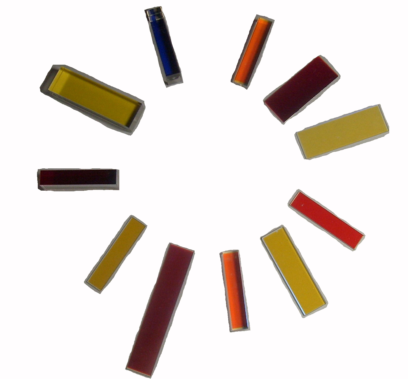 LP480 480长波通480nm前截止后通过 光学玻璃黄色玻璃68*15*1.0mm