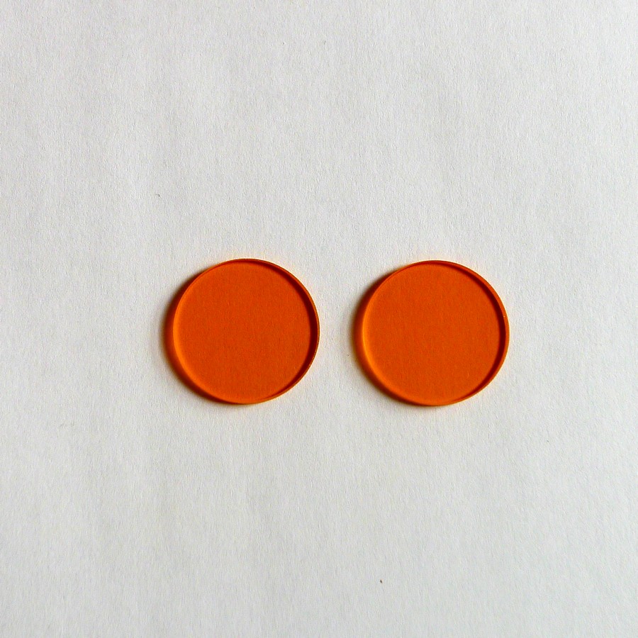 CB535，CB550，CB565，CB580， CB 滤光片 橙色玻璃  Φ25*2mm