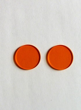 CB535，CB550，CB565，CB580， CB 滤光片 橙色玻璃  Φ25*2mm