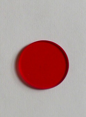 长波通 HB600玻璃光学红色玻璃 滤光片 红波玻璃   Φ20.5*2mm