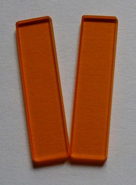 CB535 光学橙色玻璃 535nm前截止，后通过  40*40*3mm