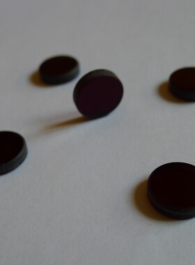 HB670光学 红色滤光片 前截止 后通过滤光片 Φ12*3mm