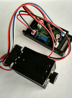 405nm 300mw 蓝紫光 紫色大功率 激光 雕刻模组 可调焦 激光光源