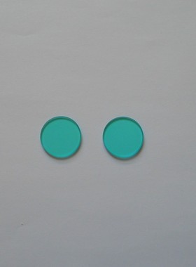 QB21光学青蓝滤光片 蓝色滤光片  可见光透过 红外截止 23*1.84mm