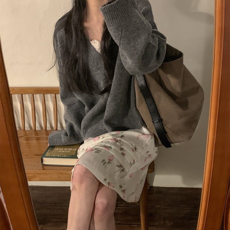 韩国 小众复古气质 当碎花与厚呢相遇~温柔侧系带半身裙,女装/女士精品,半身裙,淘宝优惠券,粉丝福利购,淘宝优惠卷