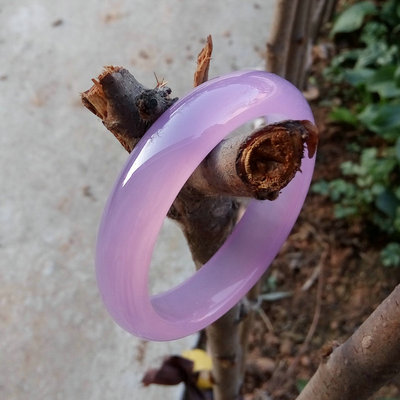 正品玉髓天然加厚冰花芙蓉玉手镯