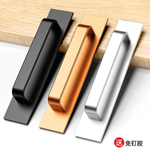 免打孔门拉手铝合金把手木门窗户阳台玻璃推拉门移门强力自粘手柄