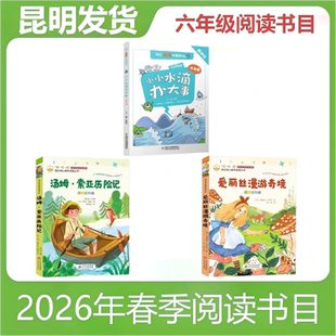 普及版 六年级阅读书目小小水滴办大事 汤姆·索亚历险记 阅读提升版 现货昆明发货 爱丽丝漫游奇境 2026年春季