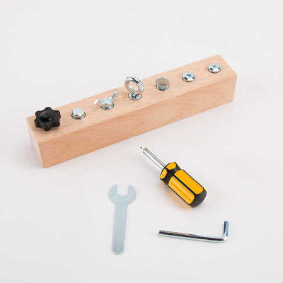 幼儿园中小班蒙氏日常生活区材料教具儿童拧螺丝早教益智动作协调