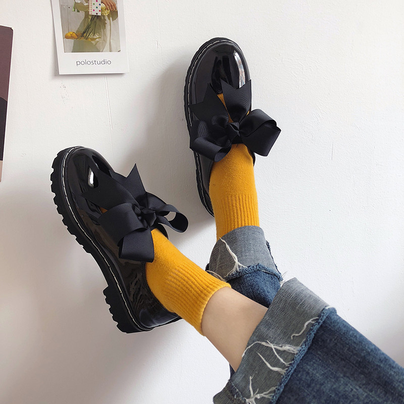 日系學院風小皮鞋女圓頭洛麗塔镂空蝴蝶結軟妹子女鞋學生平底單鞋在類目 女鞋, 低幫鞋中 - 來自Buy2taobao.com提供專業的淘寶代購服務