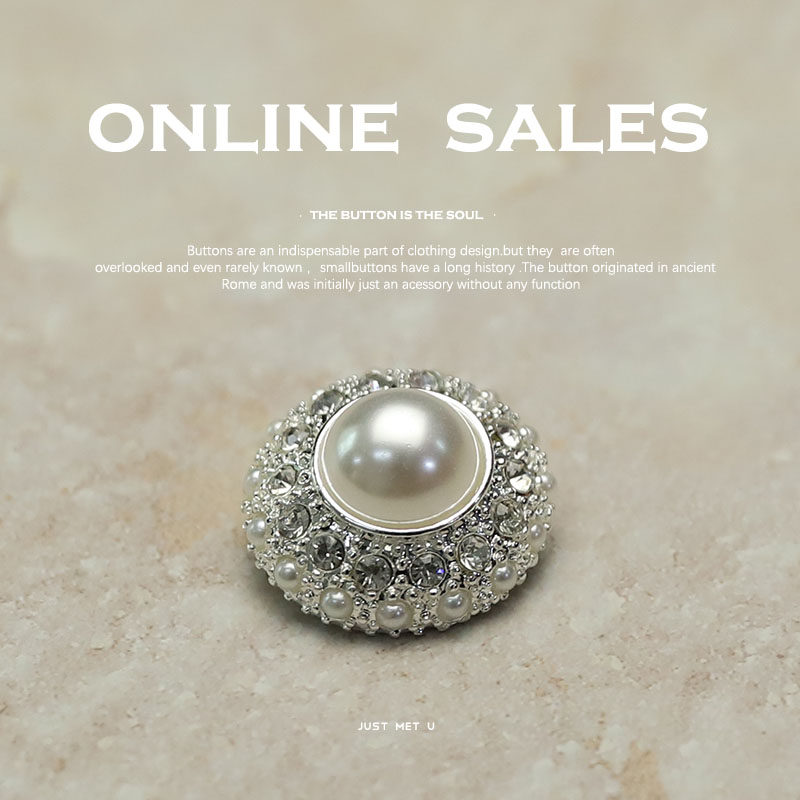 YES艺森 珍珠镶钻纽扣小香名媛风粗花呢外套大衣装饰女士毛衣扣子,居家布艺,纽扣,淘宝优惠券,粉丝福利购,淘宝优惠卷