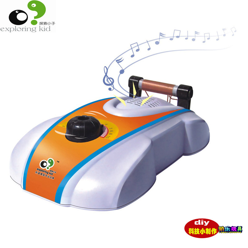 探索小子儿童组装无线电收音机自制diiy套件科学实验科技小制作