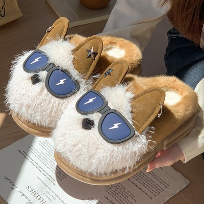 【儿童棉拖鞋冬季】2025新款男童女童冬天毛毛拖鞋加绒保暖居家鞋