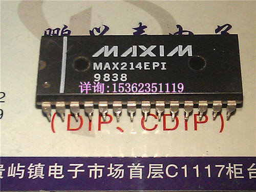 MAX214  MAX214EPI  进口双列28直插脚PDIP封装 电子元件集成电路