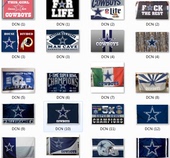 Football 饰旗帜挂毯 Flag达拉斯牛仔球迷俱乐部装 Dallas Cowboys