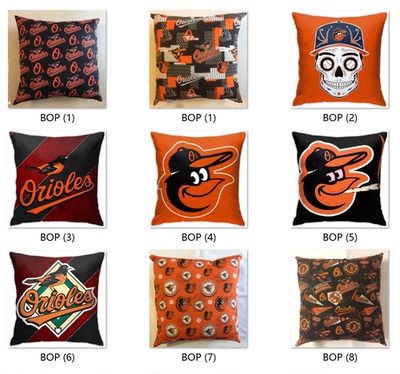 MLB Baltimore Orioles Pillow Cover巴尔的摩金莺队球迷抱枕套
