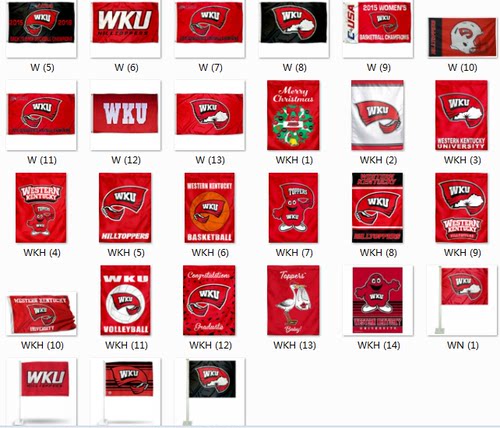 Western Kentucky University Flag美国西肯塔基大学装饰旗帜