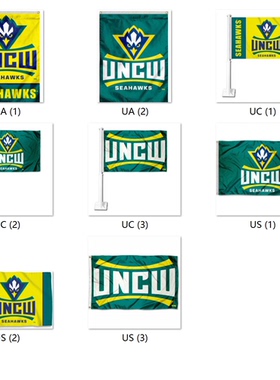 NCAA UNCW Seahawks College Flag美国大学学院名校旗帜