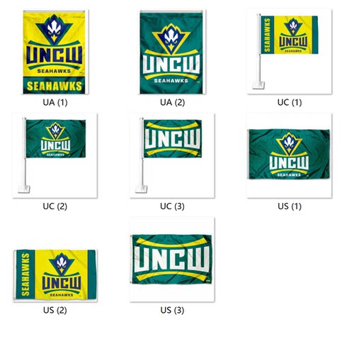 NCAA UNCW Seahawks College Flag美国大学学院名校旗帜