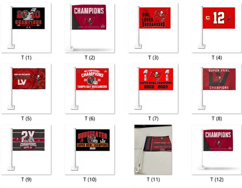 Tampa Bay Buccaneers Car Flag坦帕湾海盗队球迷装饰旗帜车旗
