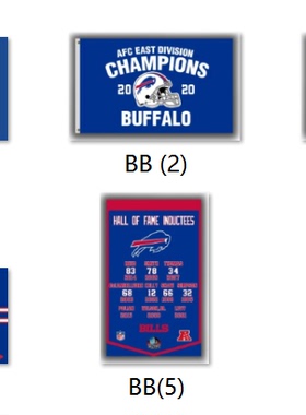 Buffalo Bills 2020 Champions Flag水牛城比尔队球迷旗海报挂毯